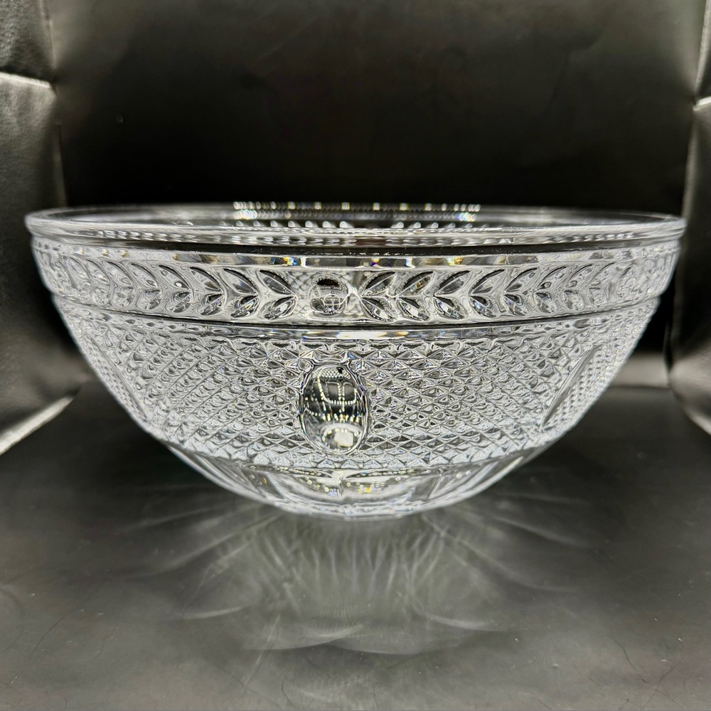 Mikasa Pavane 10" Lead Crystal‎ Serving Bowl VT265-725 Czech Republic